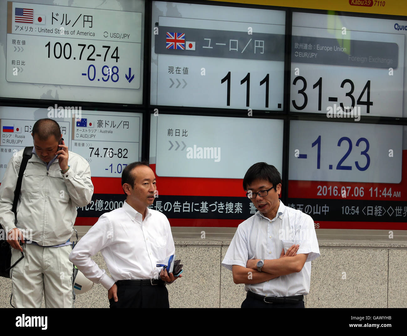Foreign Exchange Rate Board Stockfotos Foreign Exchange Rate Board - 
